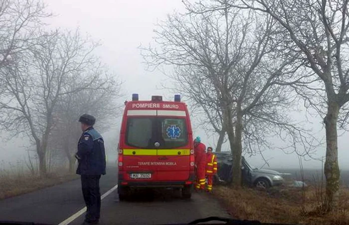 Imagine de la accidentul de pe DN24D FOTO Grupul Şoferilor din Galaţi/facebook