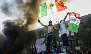Steagul Mexicului proteste Los Angeles FOTO EPA EFE jpg