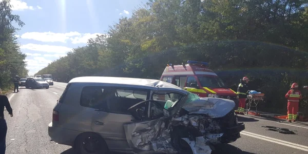 Accident rutier între Tuzla şi Costinesti FOTO IPJ Constanta