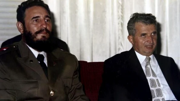 Ceauşescu şi Fidel Castro, la taifas despre imperialismul american jpeg