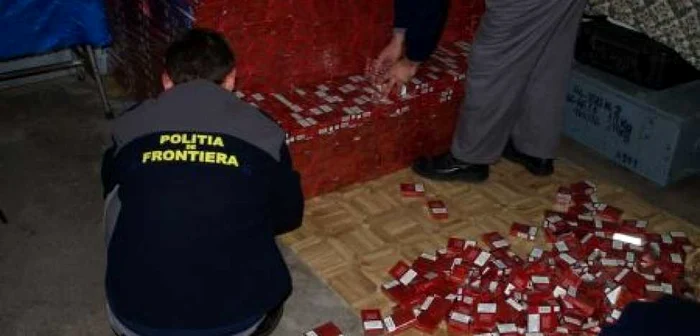 Țigările au fost confiscate de polițiștii de frontieră