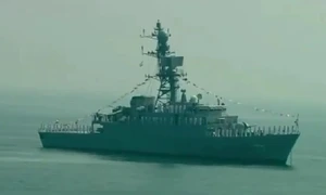 fregata iraniana scufundată de SUA foto captură video jpg