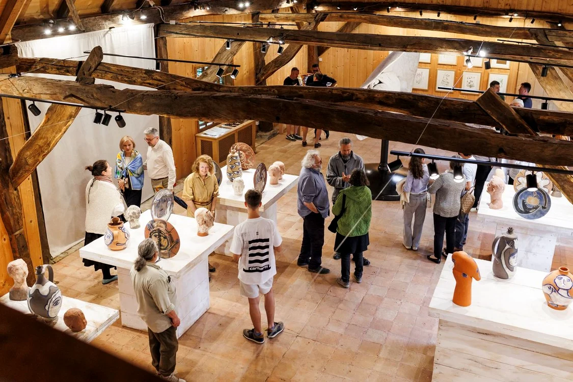 Expoziția „Fragilis Terra”, la Casa Regelui Charles al III-lea din Viscri (© Adelina Șerb)