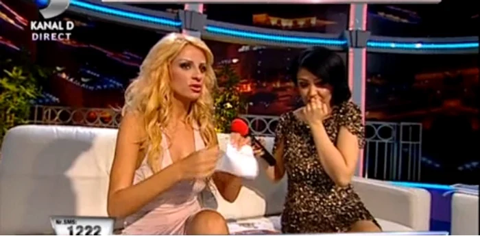 Sânziana Buruiană a rupt poze cu ea şi Răţoi (captură Kanal D)