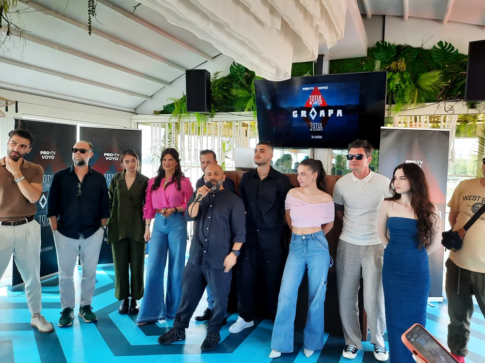 O parte din distribuţia noului serial pregătit de PRO TV, „Groapa” / foto: Click!