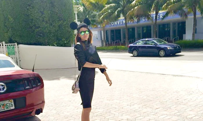 Fotomodelul Ramona Popescu se relaxează la Miami