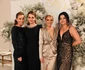 Andreea Vasile, Elvira Deatcu, Victoria Raileanu și producătoarea Delia Mihai la nunta lui Valeriu Gheorghiță cu Monica Bârlădeanu. FOTO: Instagram