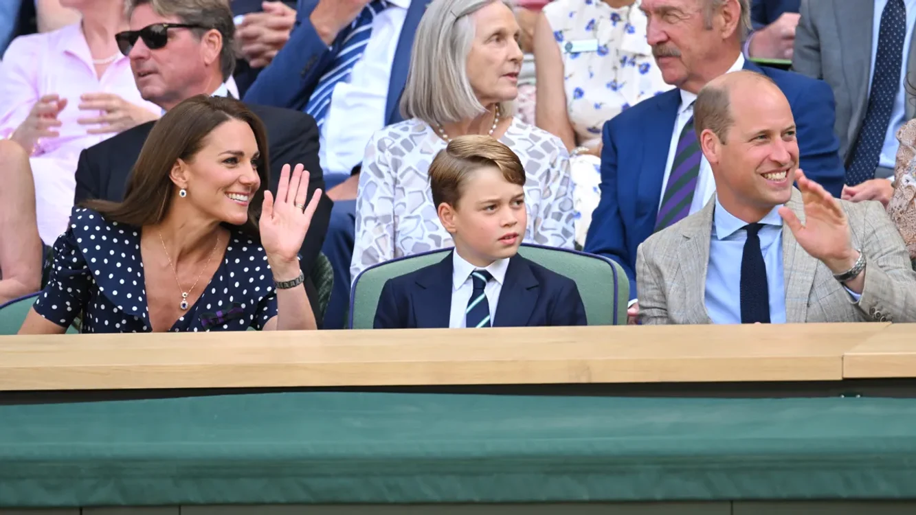 Prinuțul George a privit cu atenție meciul Sursă foto: Gettyimages