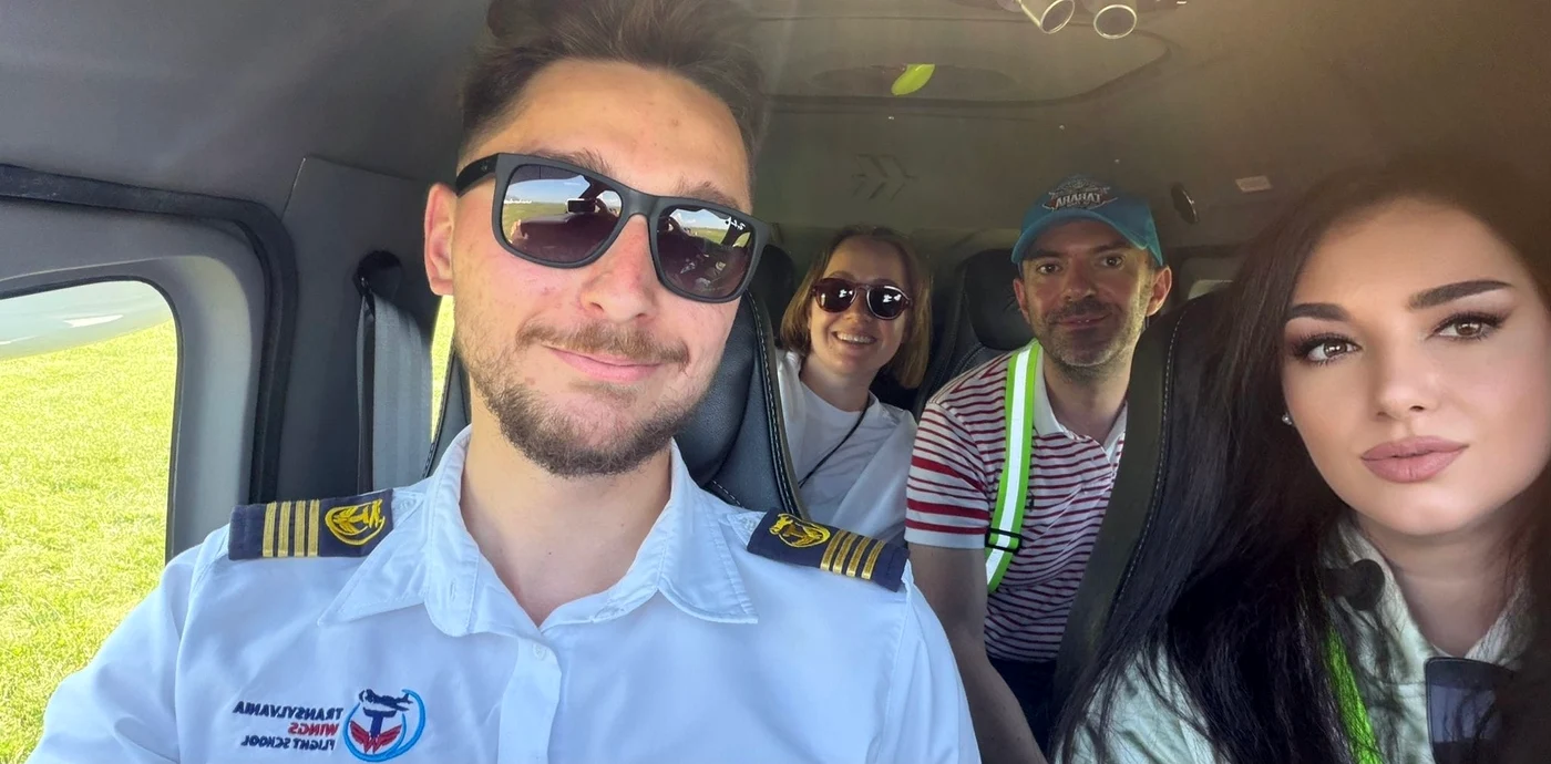 Am survolat deasupra Brașovului cu un avion ușor foto: Click!