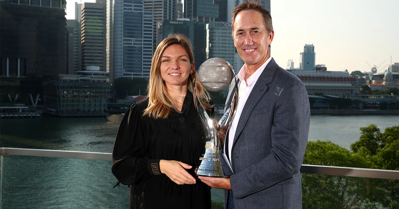 Darren Cahill și Simona Halep, pe vremea când dominau tenisul mondial. Foto Instagram