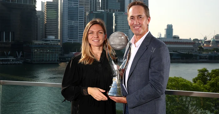 Darren Cahill și Simona Halep, pe vremea când dominau tenisul mondial. Foto Instagram