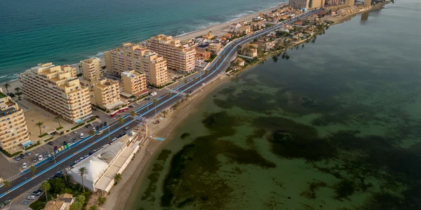 Imagine din dronă cu laguna Mar Menor FOTO Shutterstock