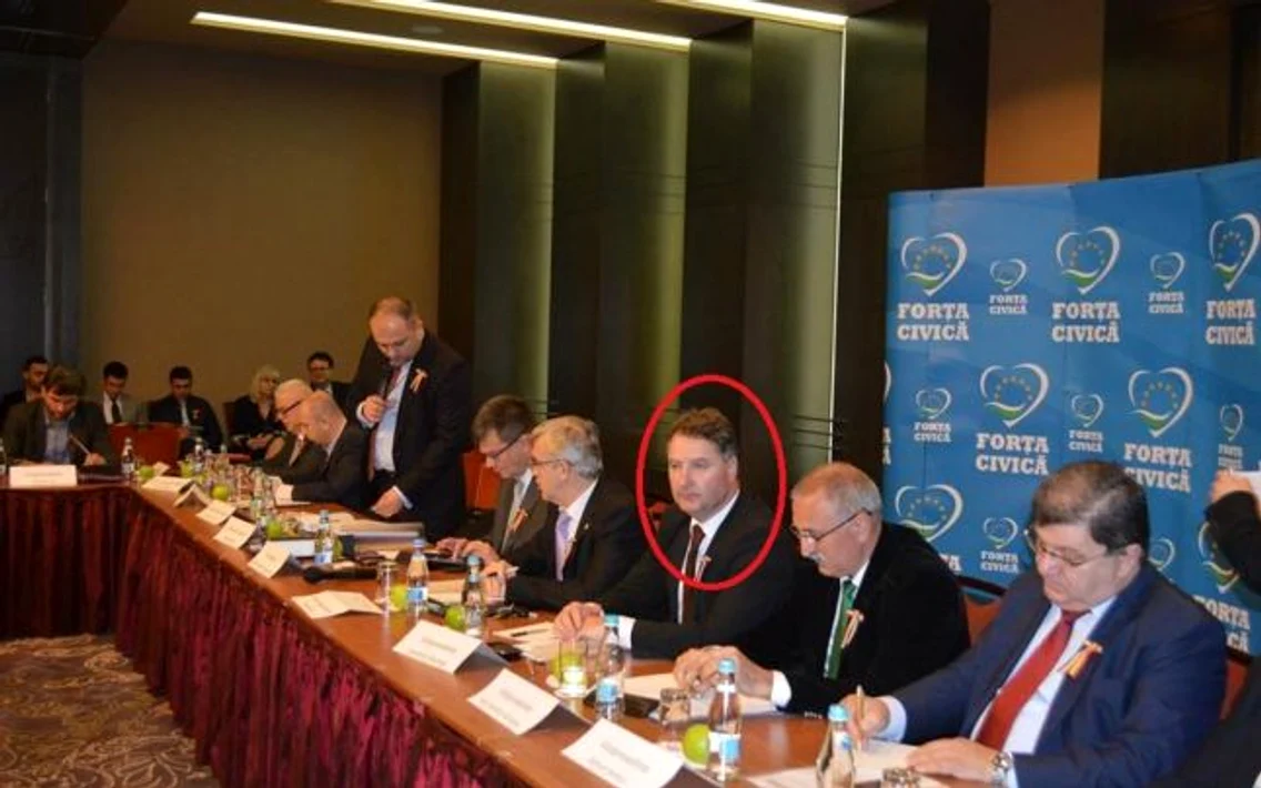 Laurenţiu Baranga în Colegiul Director al partidului Forţa Civică în 2014 Foto Adevărul - credit Jurnal politic de Vâlcea