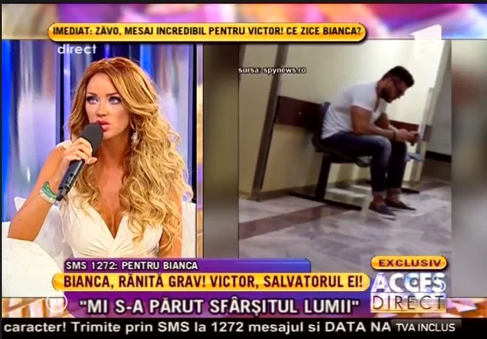 Bianca a vorbit în platoul emisiunii Acces Direct
