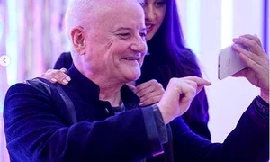 Irinel Columbeanu și Oana Cojocaru, la expoziția soților Maitec jpeg