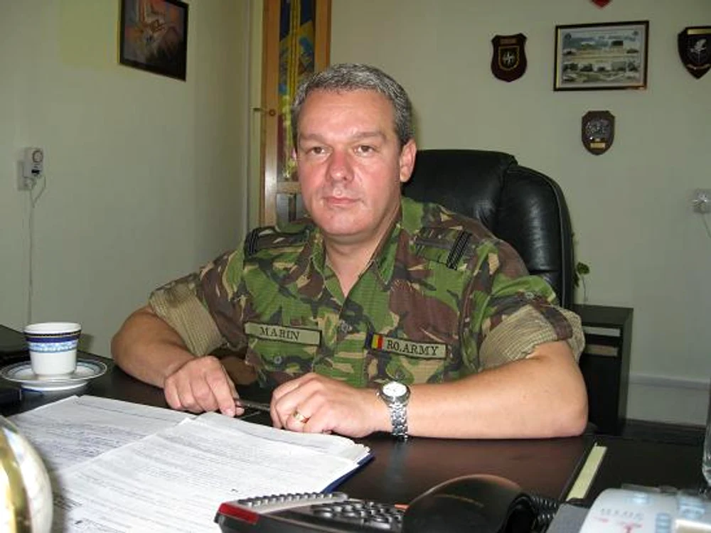 Lt.col Ciprian Marin comandantul Batalionului 285 Artielere Vlaicu Vodă 