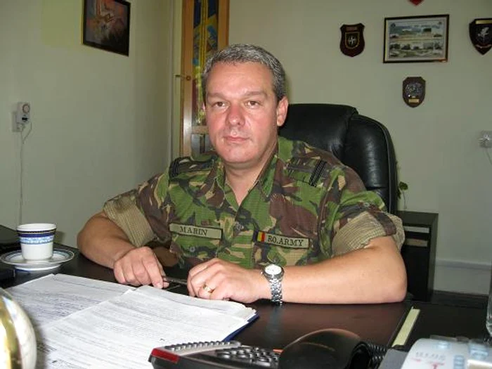 Lt.col Ciprian Marin comandantul Batalionului 285 Artielere Vlaicu Vodă 