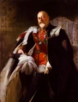 Edward al VII lea al Regatului Unit (1841 1910), a domnit (1901 1910), portret pictat în ulei pe pânză de Tennyson Cole, 1907 profimedia 0839996264 jpg
