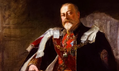 Edward al VII lea al Regatului Unit (1841 1910), a domnit (1901 1910), portret pictat în ulei pe pânză de Tennyson Cole, 1907 profimedia 0839996264 jpg