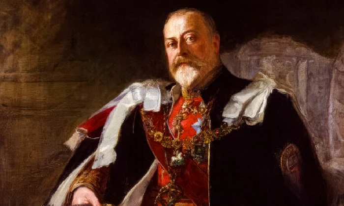 Edward al VII lea al Regatului Unit (1841 1910), a domnit (1901 1910), portret pictat în ulei pe pânză de Tennyson Cole, 1907 profimedia 0839996264 jpg