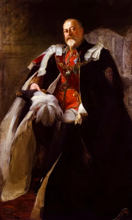 Edward al VII lea al Regatului Unit (1841 1910), a domnit (1901 1910), portret pictat în ulei pe pânză de Tennyson Cole, 1907 profimedia 0839996264 jpg