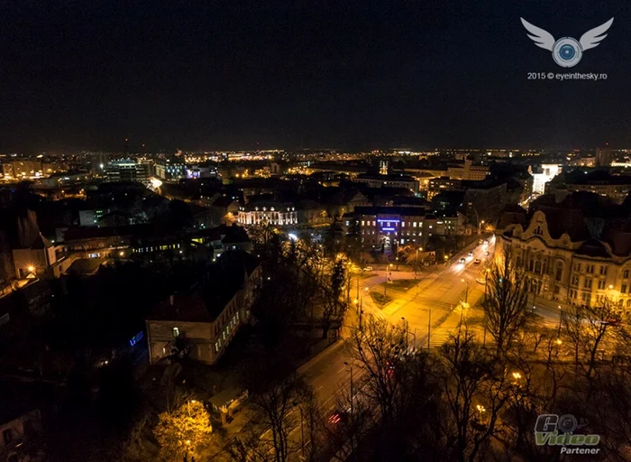 Timişoara noaptea FOTO eyeinthesky.ro