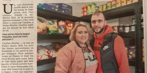 Doi soți stabiliți în Franța au deschis un magazin românesc în centrul unei comune  Foto Facebook Magazin Romanesc Pamproux   Chez trois frères jpg