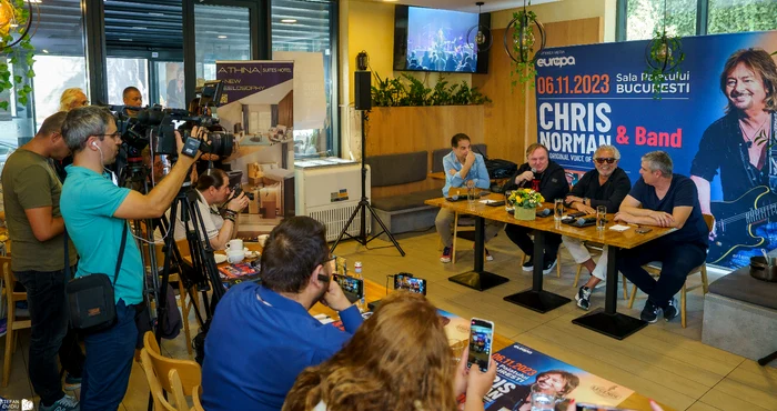 Conferința de presă dinaintea concertului lui Chris Norman
