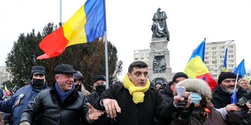 George Simion - cerneală - Iaşi - Mica Unire - 24 ian 2022 / FOTO Inquam Photos / Liviu Chirica