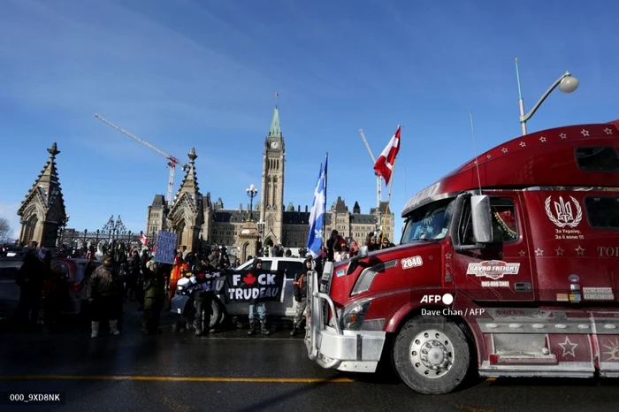 Convoiul Libertatii Ottawa FOTO AFP