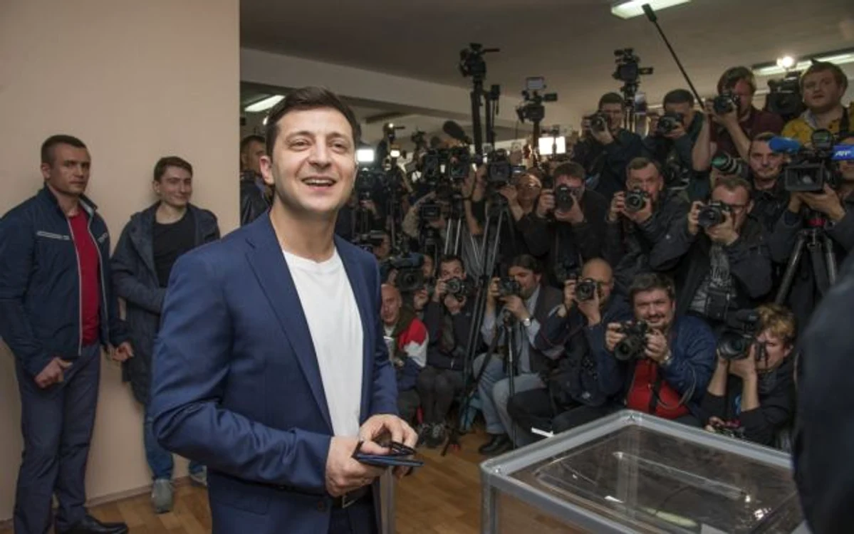 Volodimir Zelenski, preşedintele ales al Ucrainei FOTO EPA