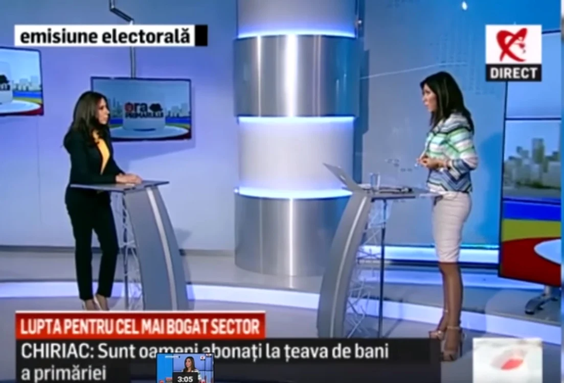 
    Cele două păreau că sunt la un pas de a se lua la bătaie în timpul emisiunii Foto: captură video  