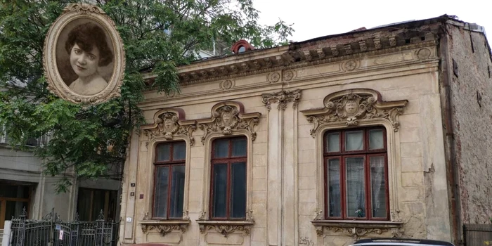 Arabela Armășescu și casa în care a avut loc tragedia. Foto: Historia