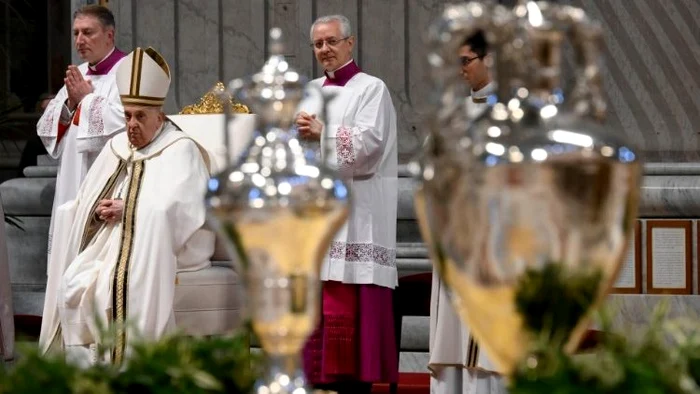 Papa Francisc în Bazilica San Pietro VATICAN MEDIA