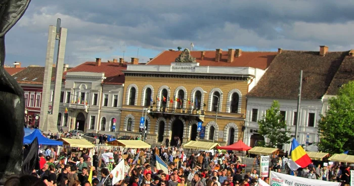 Stundeţii vor ieşi în stradă până la retragerea proiectului Guvernului. FOTO:Adevarul