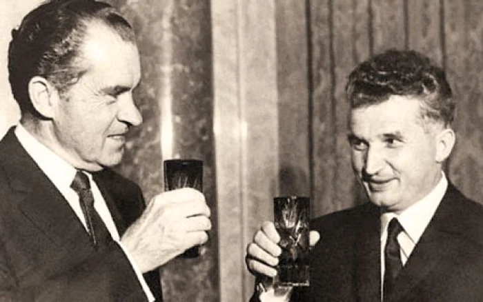 Richard Nixon şi Nicolae Ceauşescu Foto: Fototeca online a comunismului românesc