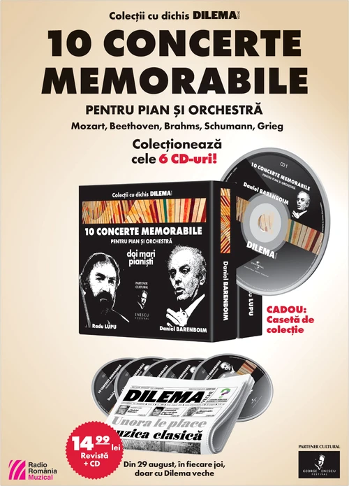 Daniel Barenboim și Radu Lupu: 10 concerte memorabile pentru pian jpeg