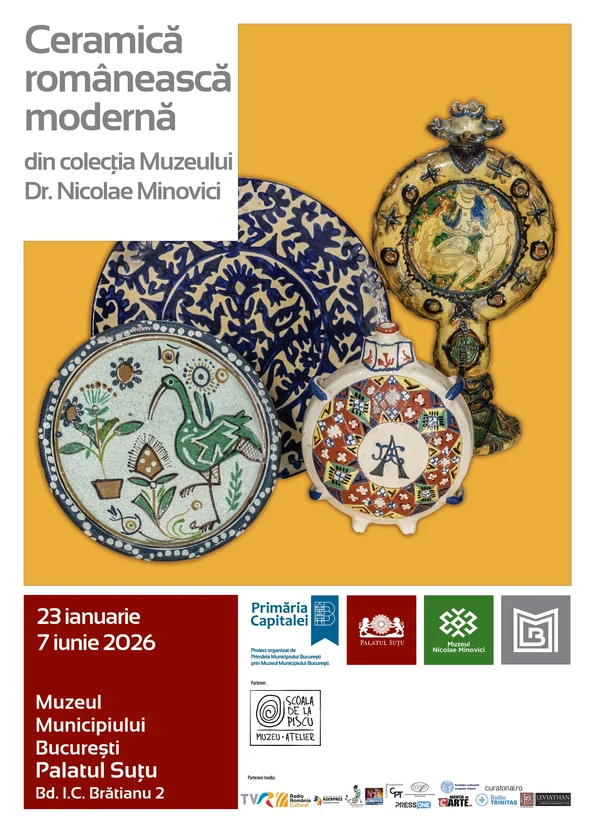 Vernisajul expoziției „Ceramică românească modernă din colecția Muzeului Dr. Nicolae Minovici”, la Palatul Suțu