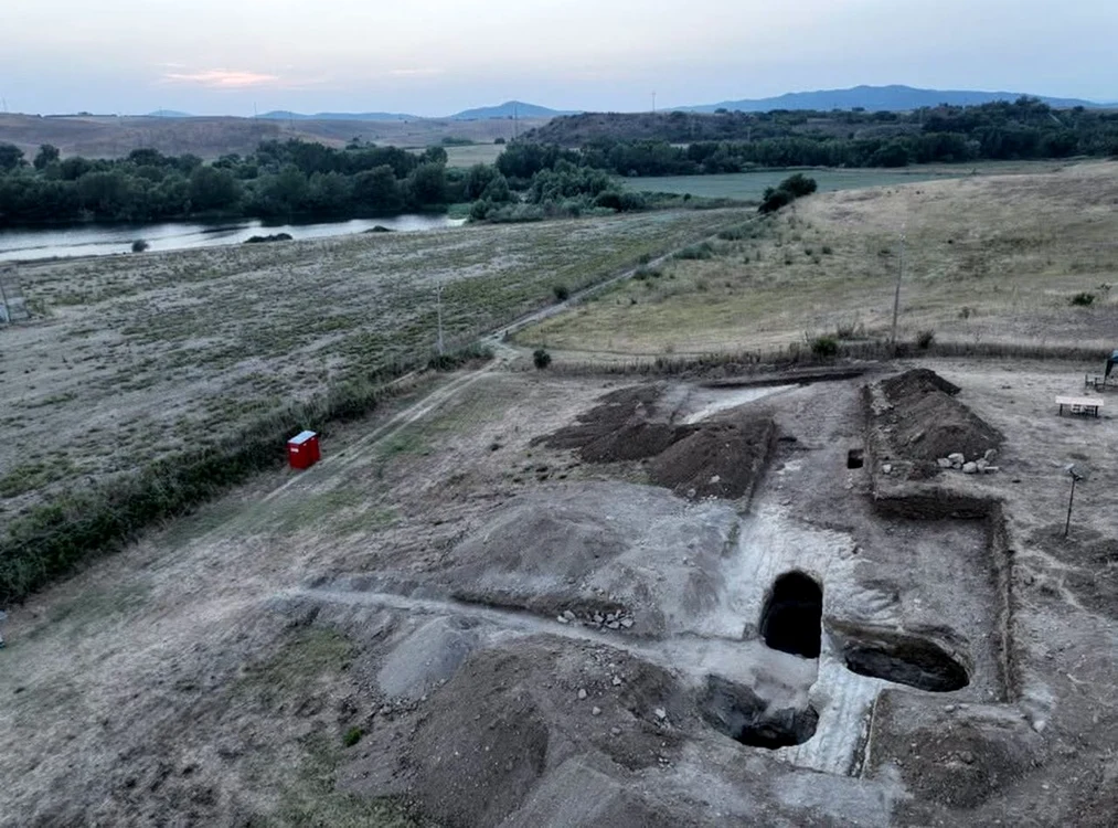 Mormântul etrusc descoperit la Vulci