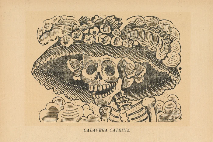 Opera „La Calavera Catrina“ a lui José Guadalupe Posada FOTO: Wikipedia