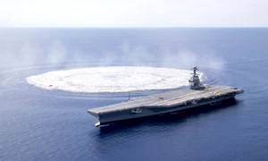 portavionul USS Gerald R. Ford FOTO EPA EFE/US Navy