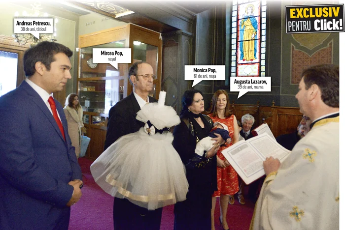 Augusta Lazarov arată impecabil după sarcină şi a ales pentru evenimentul de ieri o rochie roşie, ca foculFoto Click!