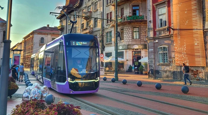 Tramvai în Timișoara FOTO: facebook/Primăria Timișoara