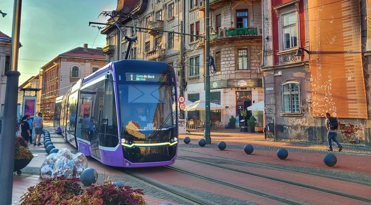 Tramvai în Timișoara FOTO: facebook/Primăria Timișoara