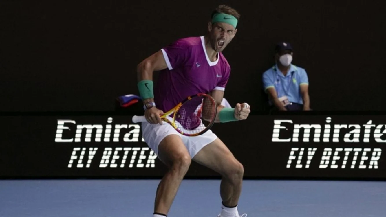 Bucuria lui Rafael Nadal la Melbourne