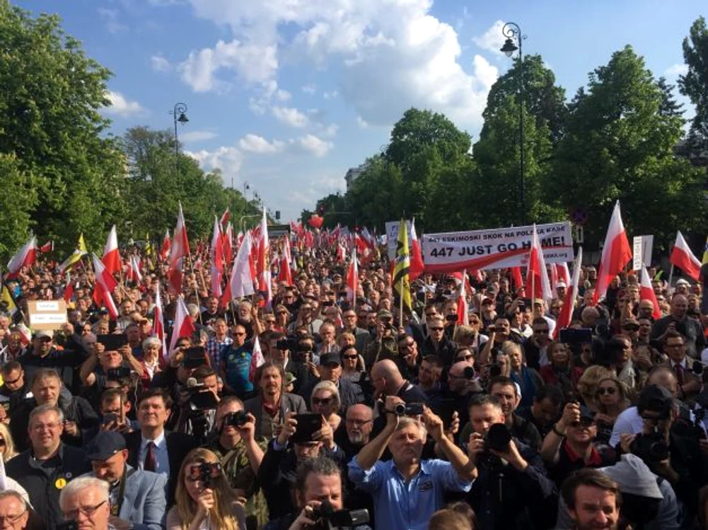 protest varsovia