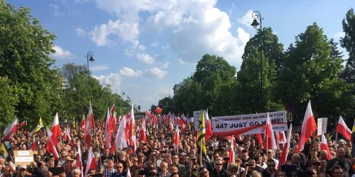 protest varsovia