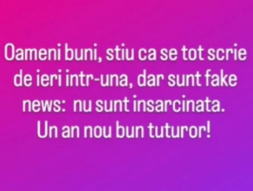 Mesajul publicat de Monica Bărlădeanu pe contul său de Instagram / Foto: Instagram