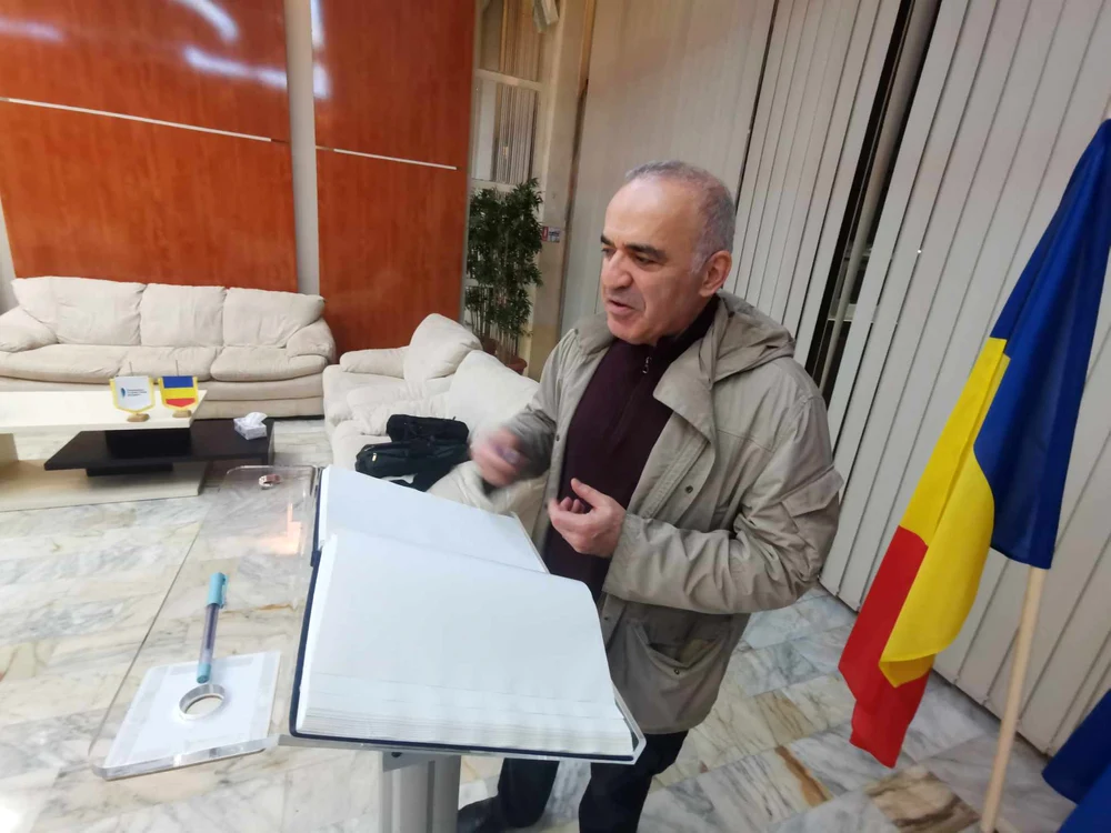 Kasparov a ajuns la Timișoara FOTO Ștefan Both