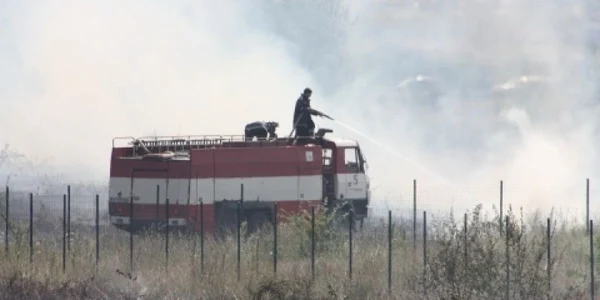 Incendiu în apropiere de aeroportul din Varna